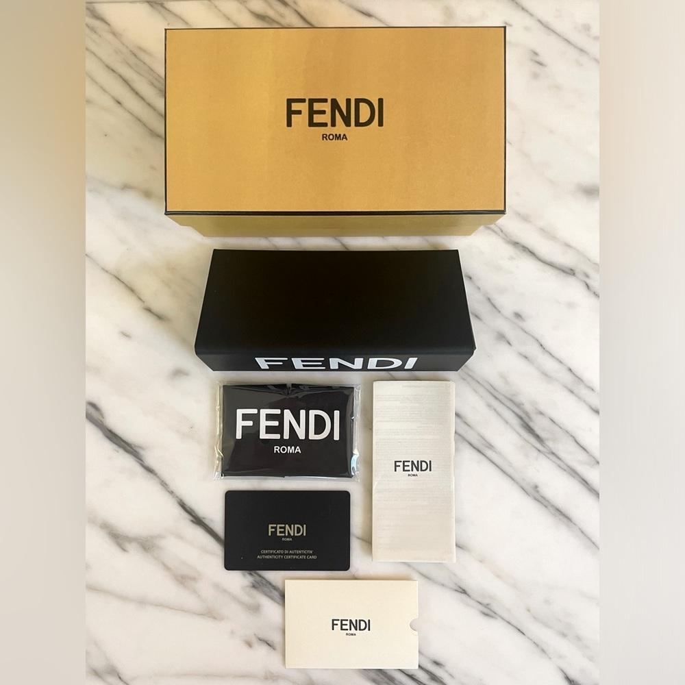 FENDI - Case, Box, Wipe, Authenticity Card & Booklet